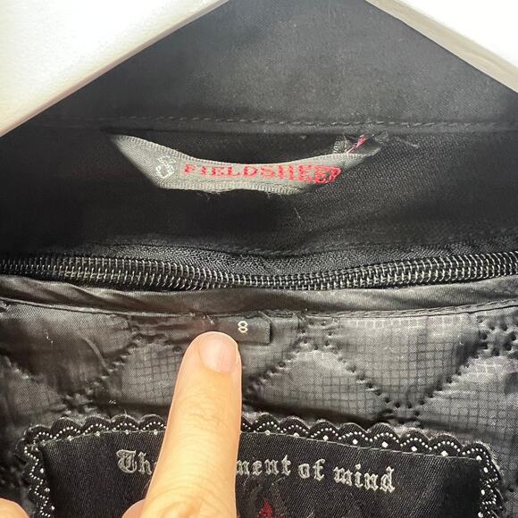 Fieldsheer Womens Motorcycle Jacket Zip Out Liner Size 8 Rain Guard Black - Picture 7 of 9